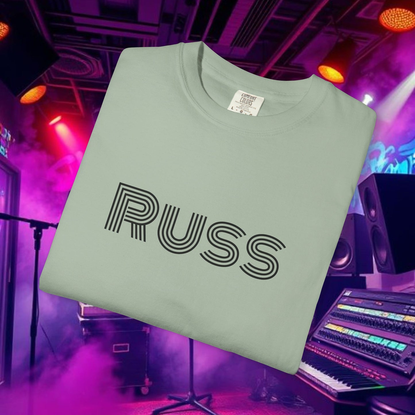 Russ Unisex T-Shirt with Retro Design, Hip-Hop Shirt, Casual Wear, Unique Style, Russ Apparel