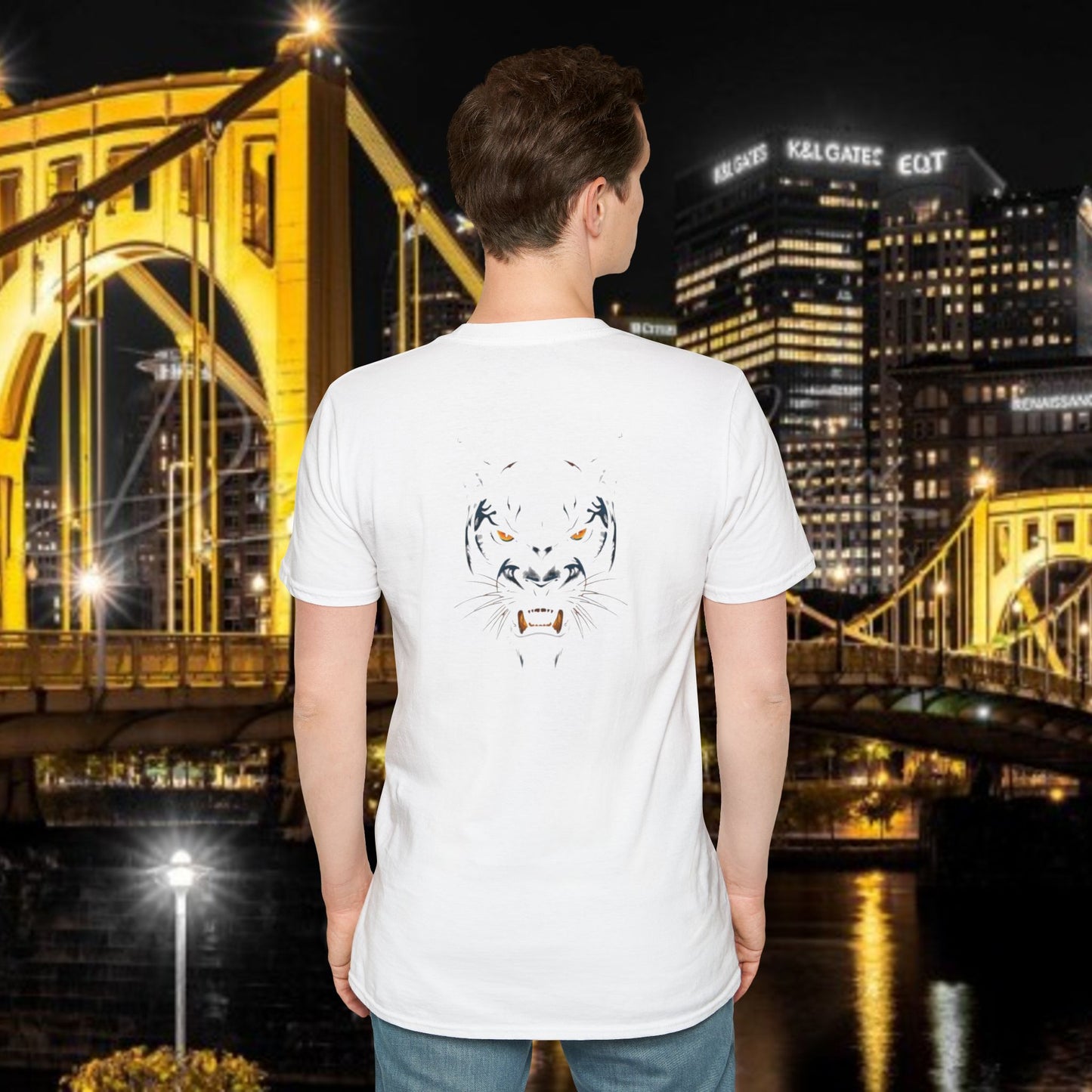 Pittsburgh Softstyle Tee, Unisex Graphic T-Shirt, Casual Wear, Sports Fan Apparel, Gift for Him/Her