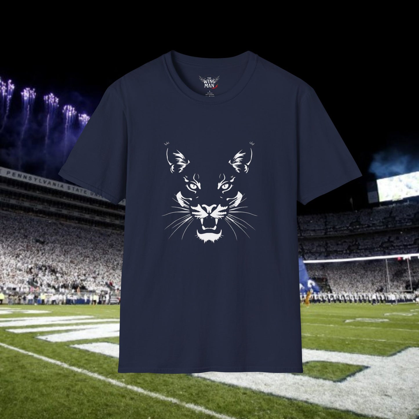 Fierce Silhouette Graphic T-Shirt, Unisex Tee, Gameday Shirt, Casual Wear, College Fashion, Gift for White Out Game