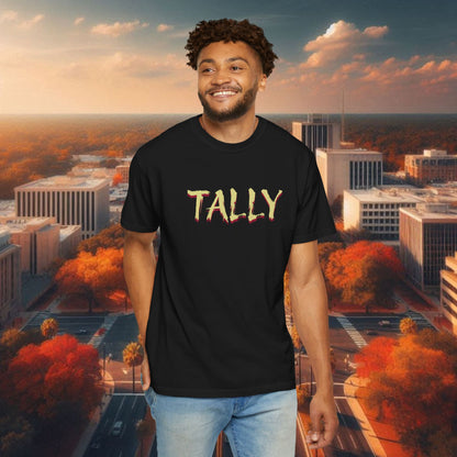 T-Shirt with 'TALLY' Print, Perfect for Game Day, Festival Wear, Casual Outings, and Sporting Events