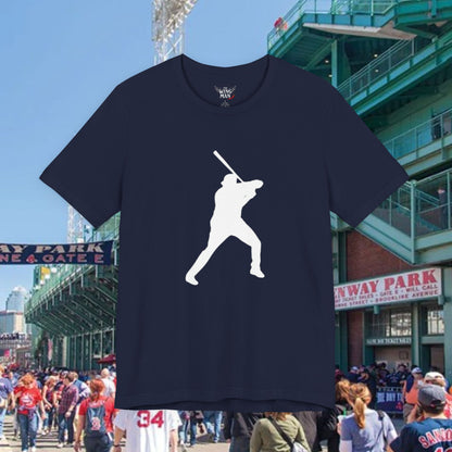 Baseball Stars Batter Silhouette T‑Shirt with Number 34 Back