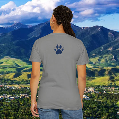 Stylish Unisex T-Shirt with Bold 41 Graphic and Paw Print, Perfect for Gameday and Tailgates.