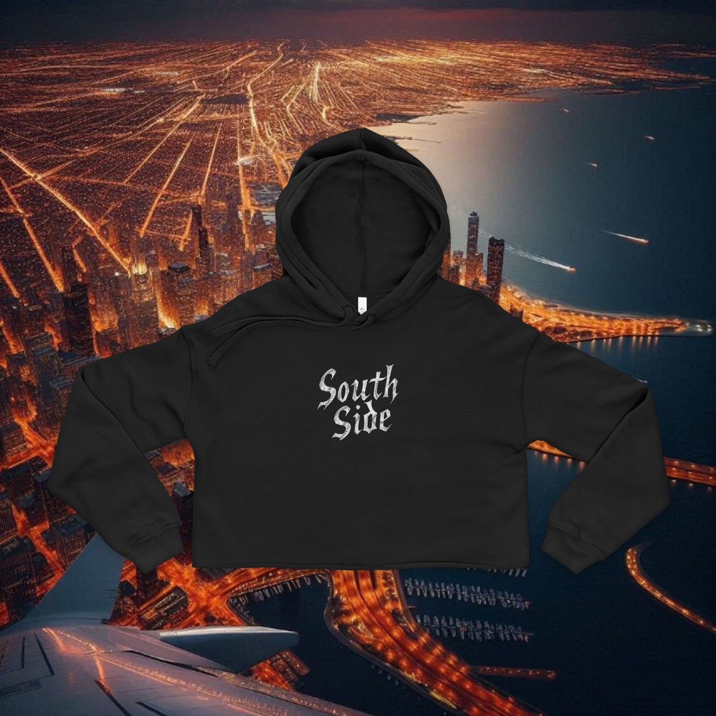 Stylish South Side Cropped Hoodie, Trendy Fashion, Casual Wear, Streetwear, Gift for Her, Cozy Fall Outfit