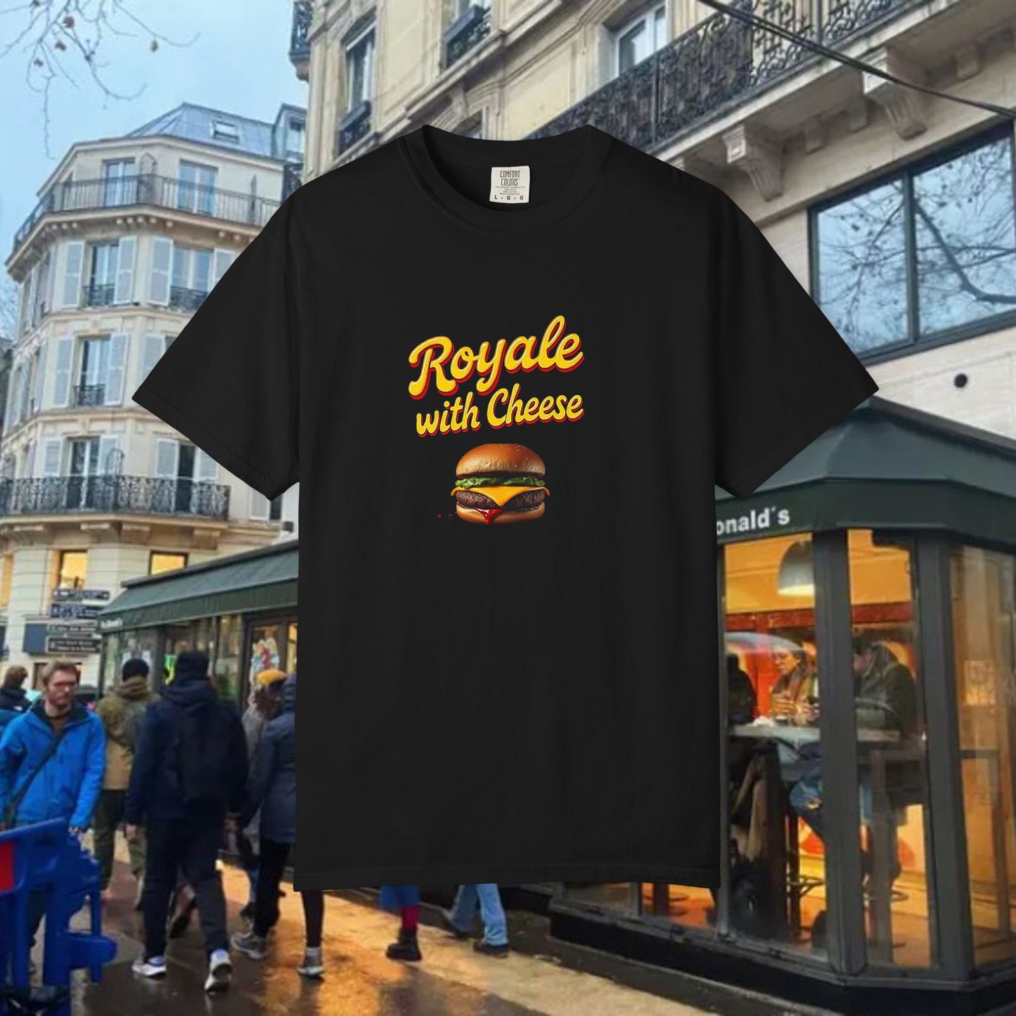 Royale with Cheese Graphic Tee, Movie Shirt, Fun Gift for Movie Fans, Fun Apparel, Summer Wear