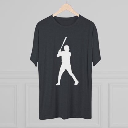 Baseball Stars Silhouette Tee - #13 on the Back, Baseball Legends, Soft Style Tri-Blend T-Shirt Perfect for Gameday