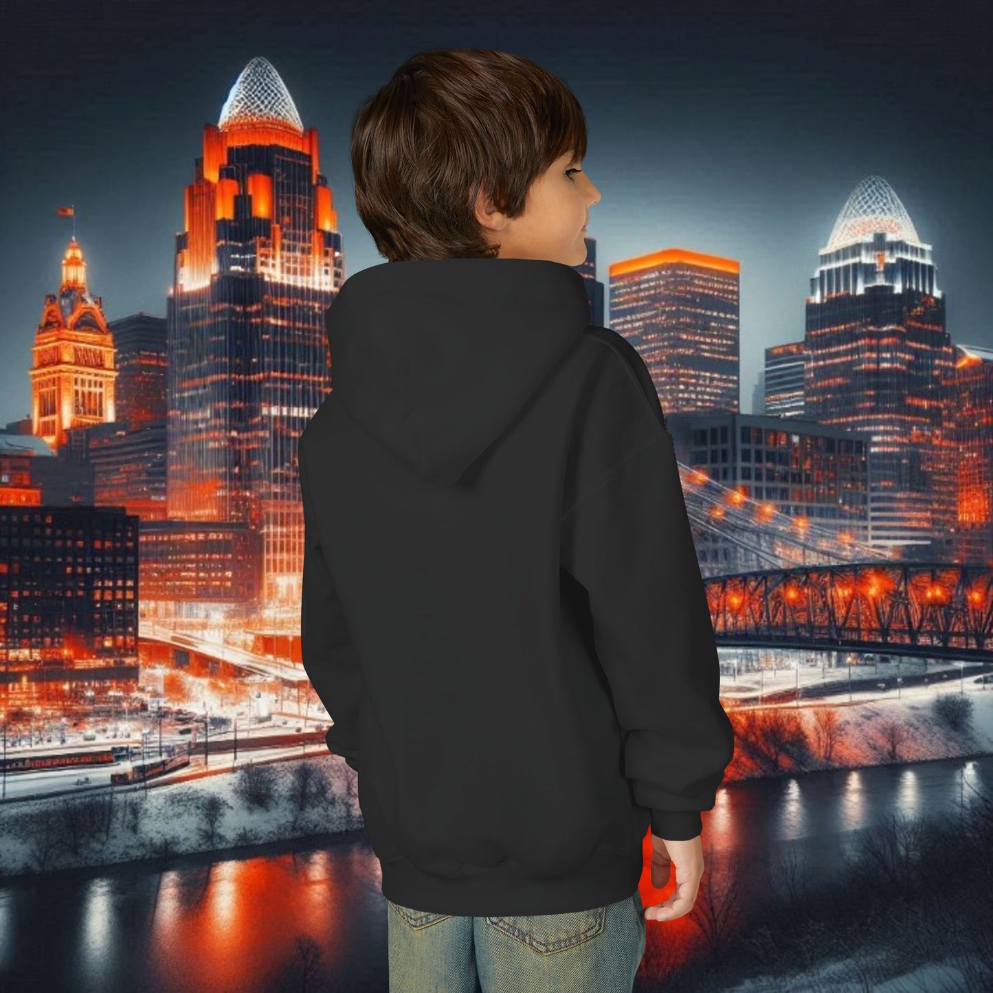 Youth Jungle Hooded Sweatshirt, Cozy Kids Hoodie, Jungle Apparel, Perfect for Gameday, Great Gift for Birthdays