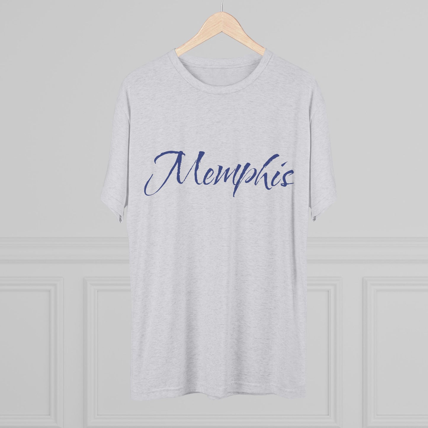 Memphis Script Tee — City Name Graphic T-Shirt, Tri-Blend Ultra Comfort, Perfect for a Night out or Gameday.
