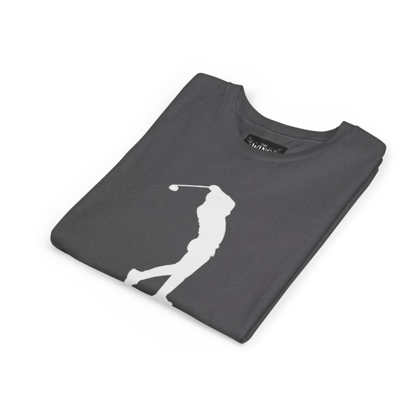Youth Golf T-Shirt — Silhouette Golfer Short Sleeve Tee