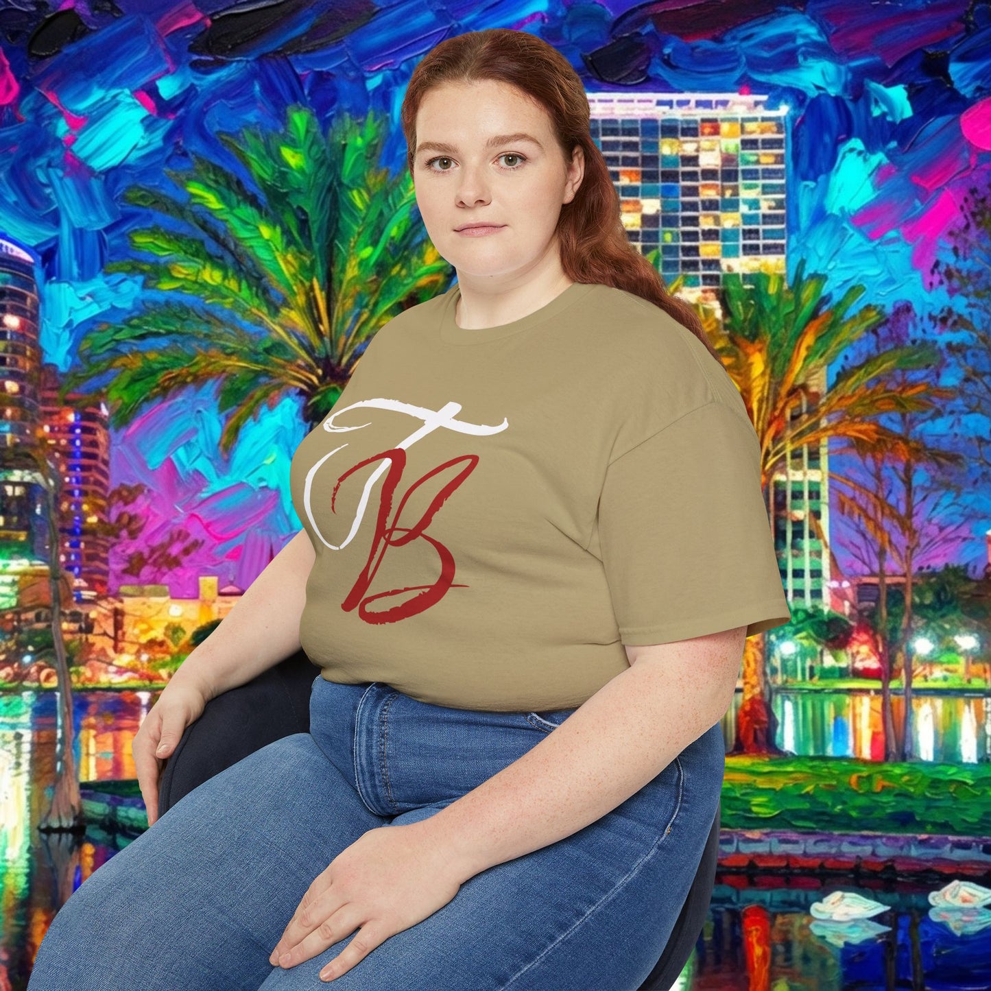 TB Monogram Tee — 813 Tampa Area Short-Sleeve T-Shirt