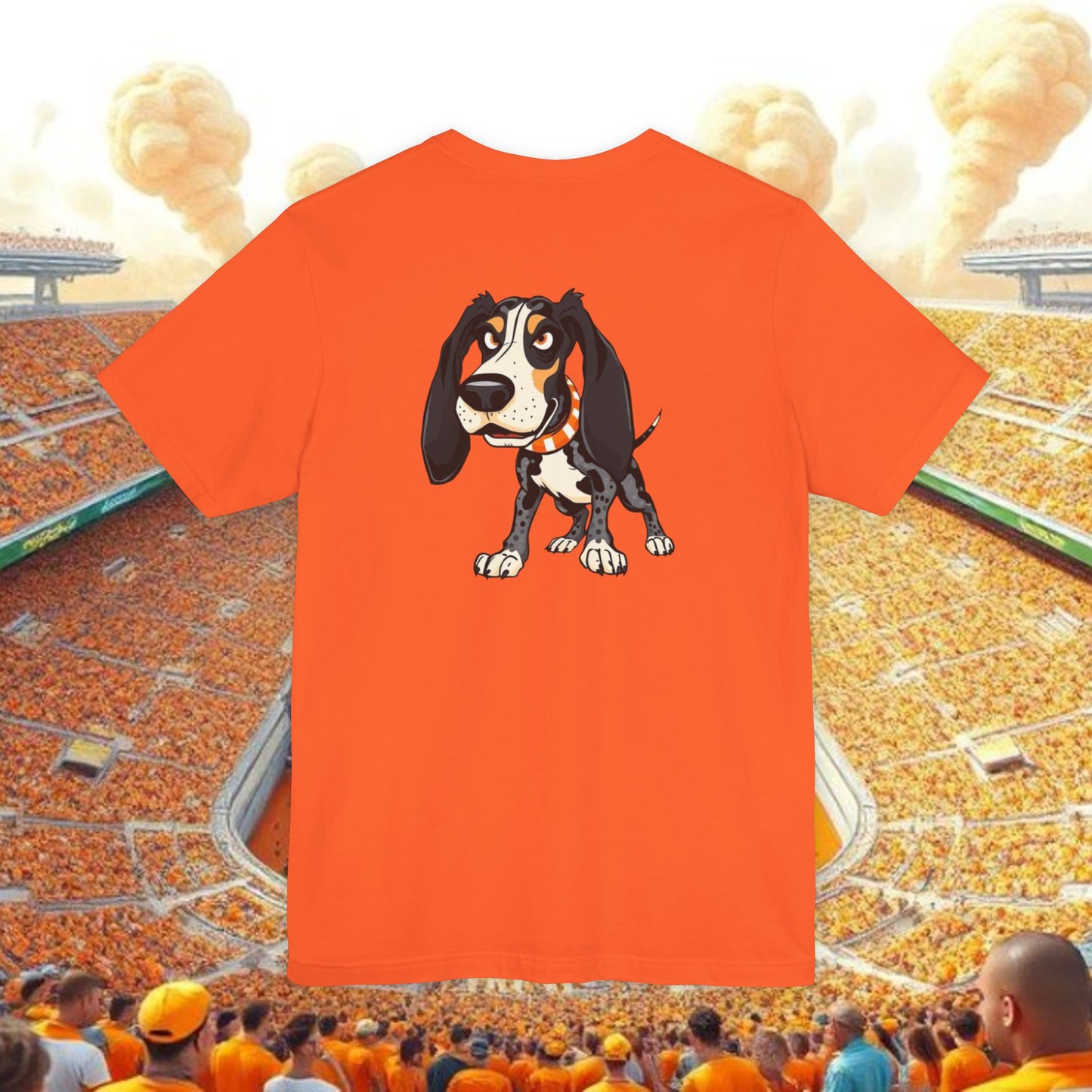 Knoxville Tennessee Orange Tee — Vertical Checker Football Shirt, Perfect for Tailgates, Football Games, or Relaxing.