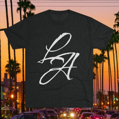 LA Script T‑Shirt — Vintage Los Angeles Graphic Tee, Super Soft Tri-Blend Material