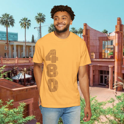 Tempe Trident Tee — 480 Vertical Number Front, Tempe Graphic Back