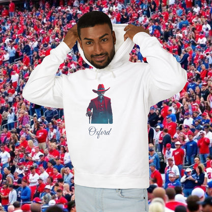 Oxford Lightweight Hoodie, Unisex Casual Wear, Perfect for Game Days, Gift for Sports Fans, Western Style Sweatshirt