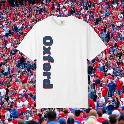 Oxford Graphic Tee: Stylish Unisex T-shirt, Perfect for Game Day, College Spirit Wear, Casual Outings, Gifts for Fans
