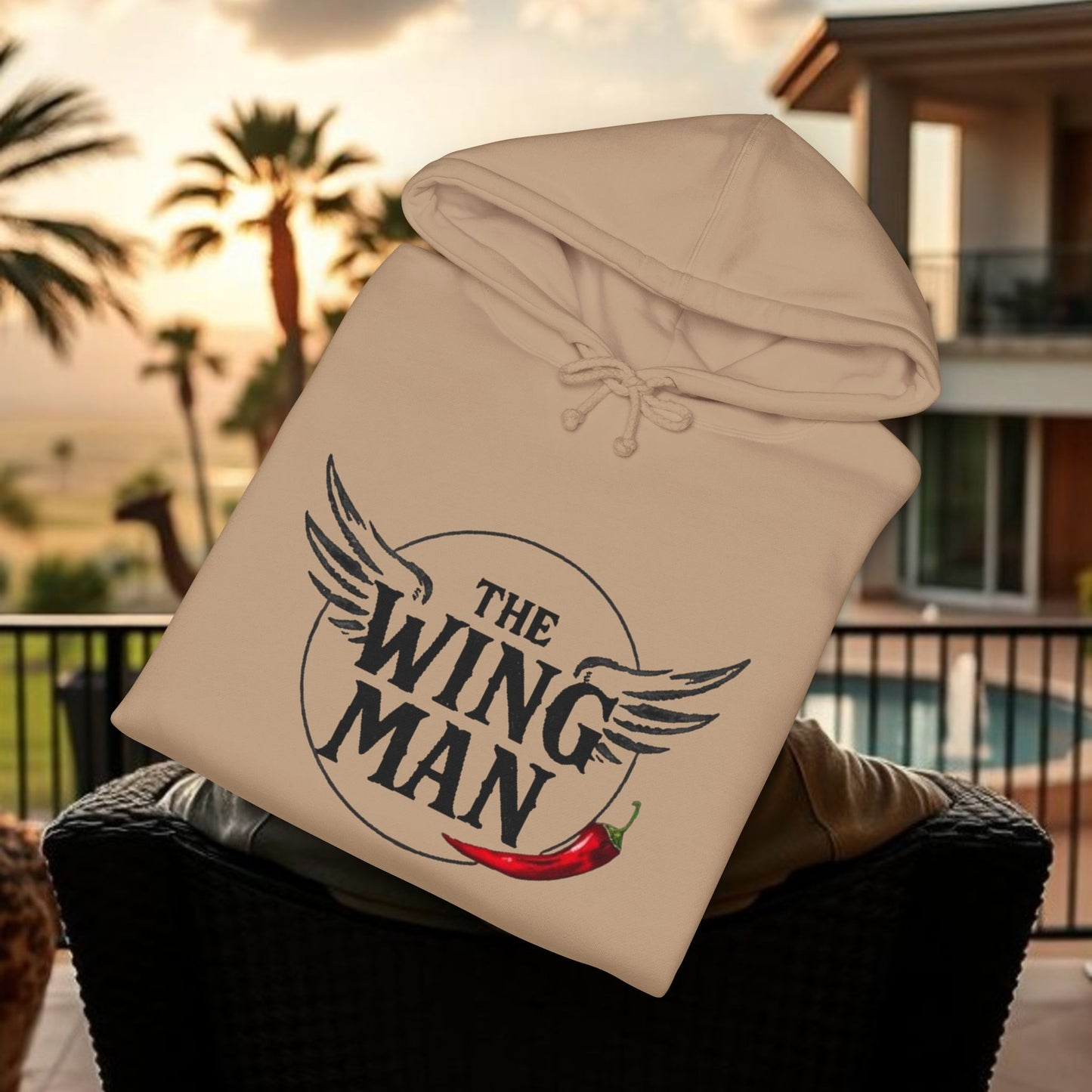 Wingman Hoodie — 'The Wing Man' Graphic Pullover for Friends & Groomsmen