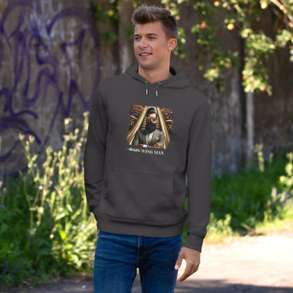 Wing Man Hooded Sweatshirt - Cozy Graphic Hoodie for King Vibe Lovers, Perfect for Casual Wear, Gifts, and Celebrations