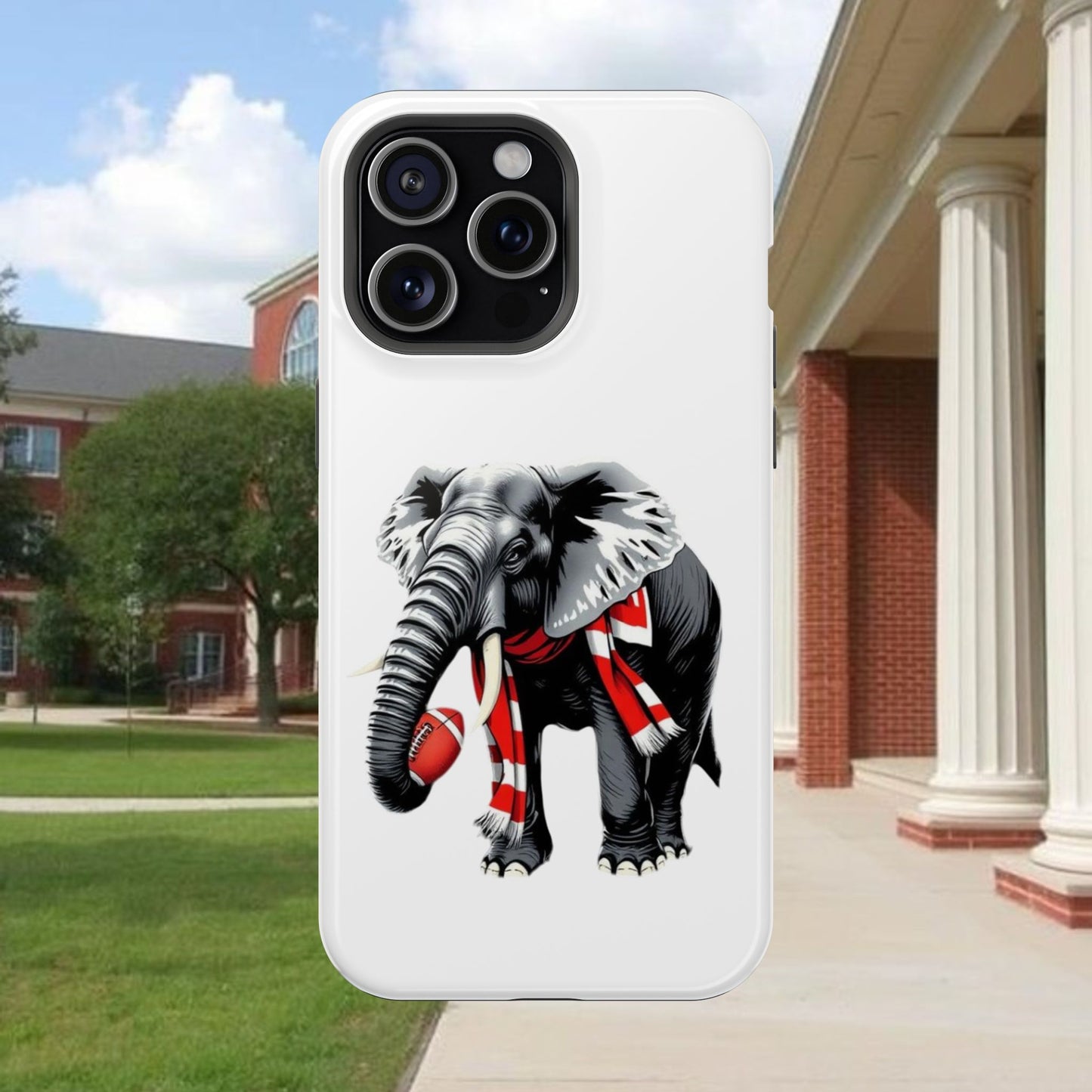 Vibrant Elephant Tough Cases - Unique Phone Case, Wildlife Lover Gift, Sports Team Accessory, Trendy Phone Cover, Fun Animal Design