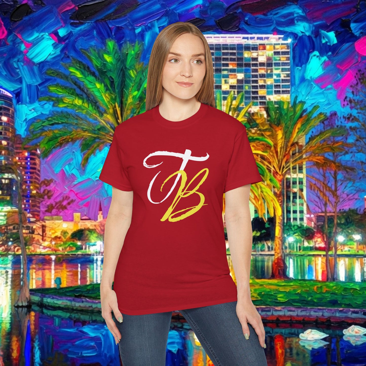 TB Monogram Tee — 813 Tampa Area Short-Sleeve T-Shirt