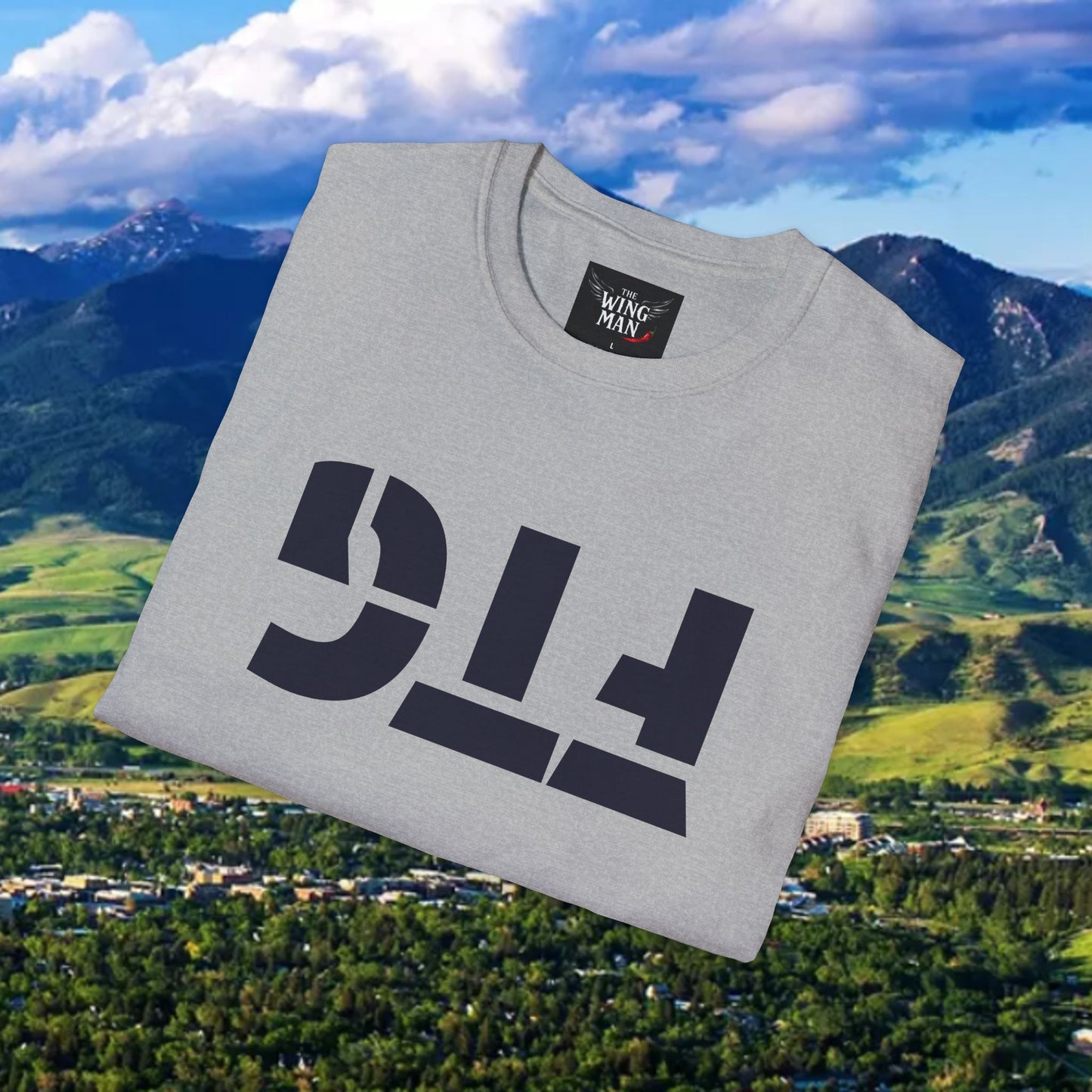 Upside Down FTG Unisex Softstyle T-Shirt - Trendy Fashion Tee, Everyday Comfort, Gift for Bobcat Fans, Gameday Wear, Relaxed Style