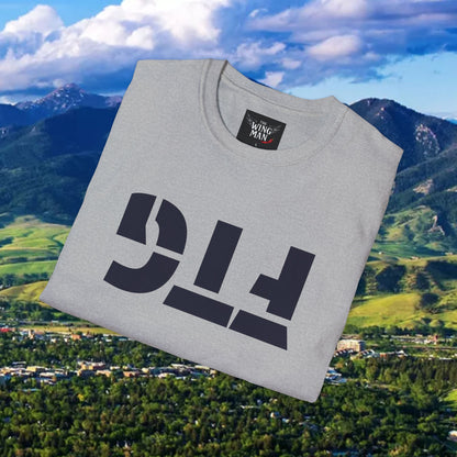 Upside Down FTG Unisex Softstyle T-Shirt - Trendy Fashion Tee, Everyday Comfort, Gift for Bobcat Fans, Gameday Wear, Relaxed Style