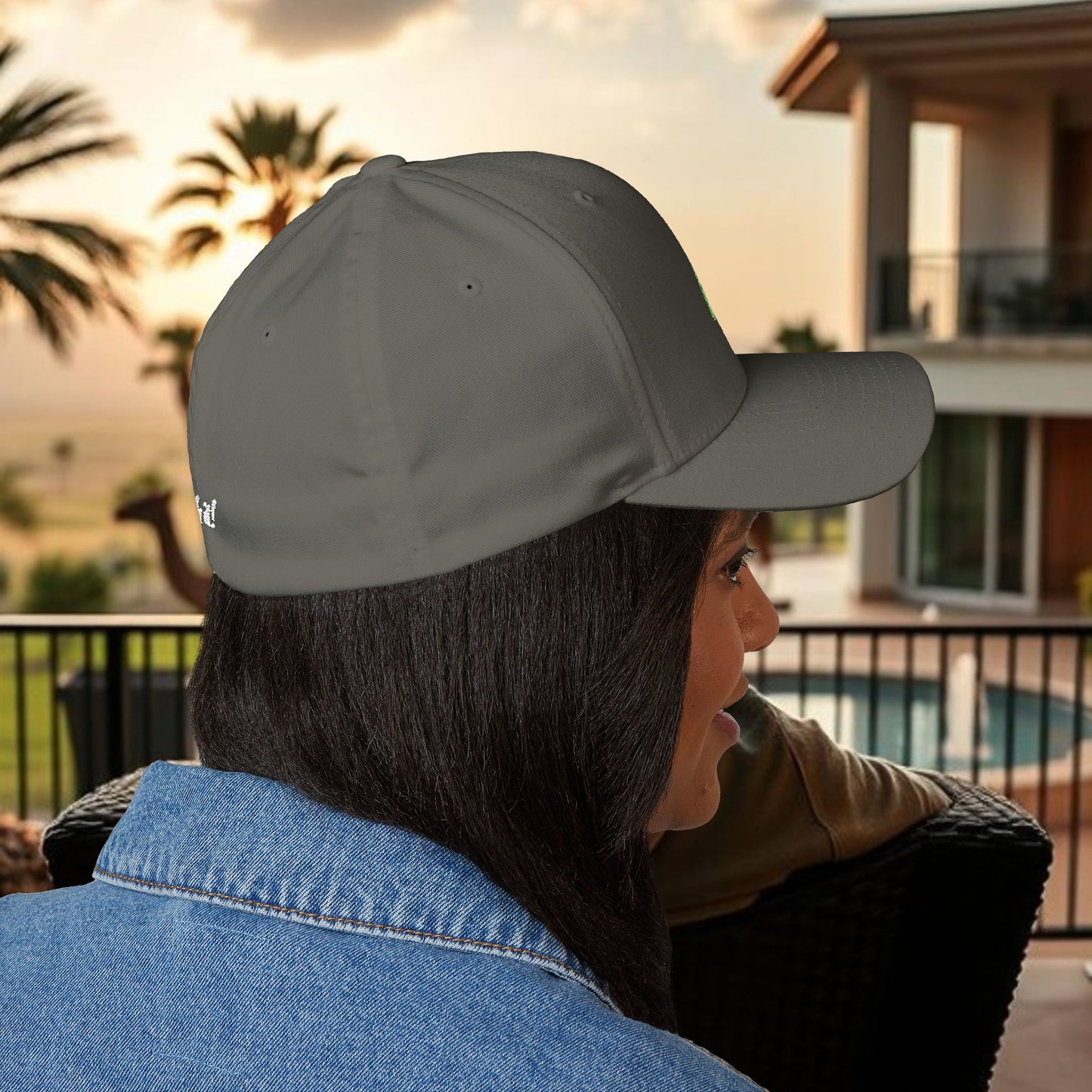 Cash it! Wing Man Designs, Closed-Back Structured Cap (Embroidery), Check Mark Hat