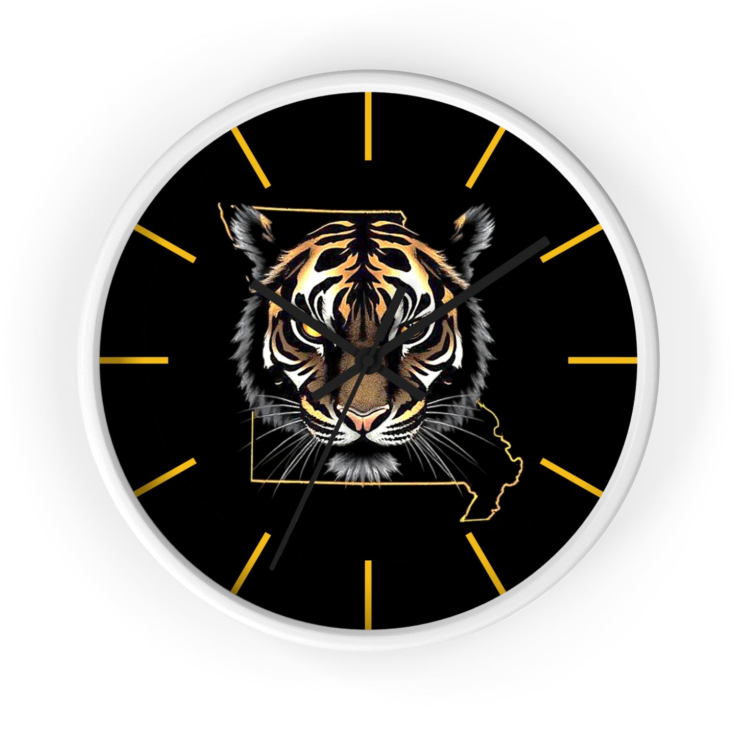 Tiger Wall Clock - Perfect for Missouri Residents, Home Decor, Gifts, and Unique Accents
