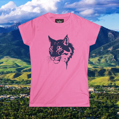 Bobcat Women's Softstyle Tee, Tailgate Gift, Bobcat Shirt, Eco-Friendly Fashion, Casual Everyday Wear, Gifts for Her
