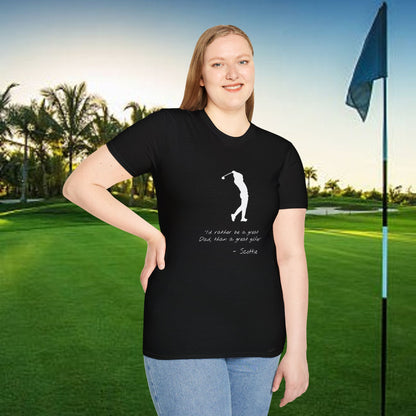 Golf-Inspired Unisex T-Shirt, Perfect Gift for Dad, Father's Day Present, Sporty Style Tee, Casual Wear, Golf Lover Apparel