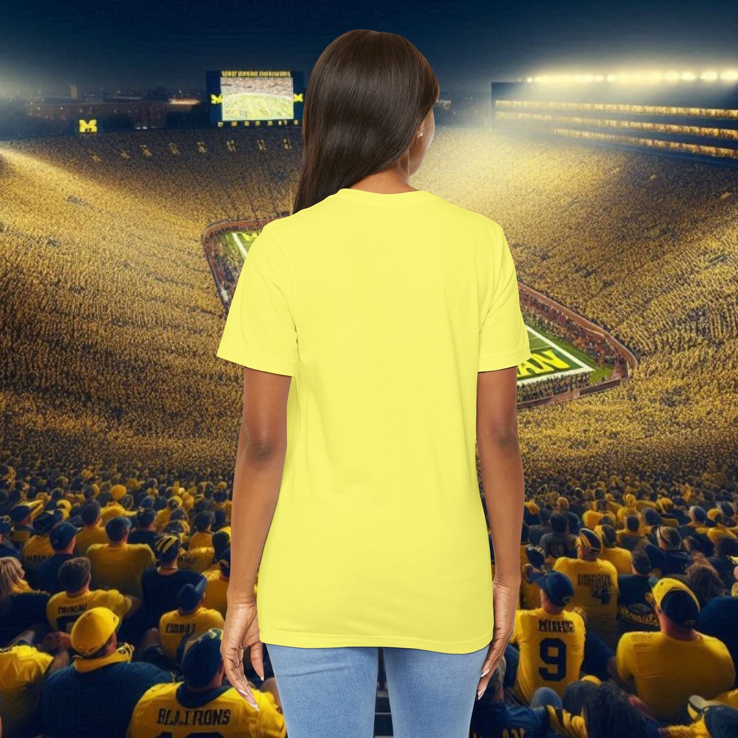 I Hate Ohio State Tee, Unisex Jersey Short Sleeve Tee, Game Day Shirt, College Sports Apparel, Football Fan Gift, Yellow Tee