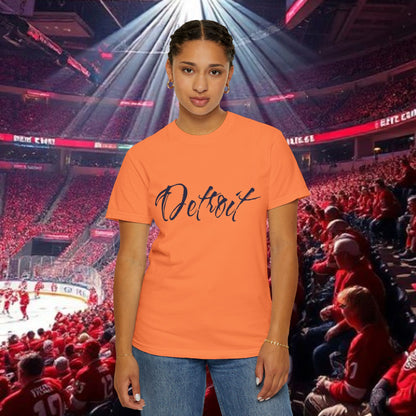 Detroit Script T-Shirt — City Pride Tee