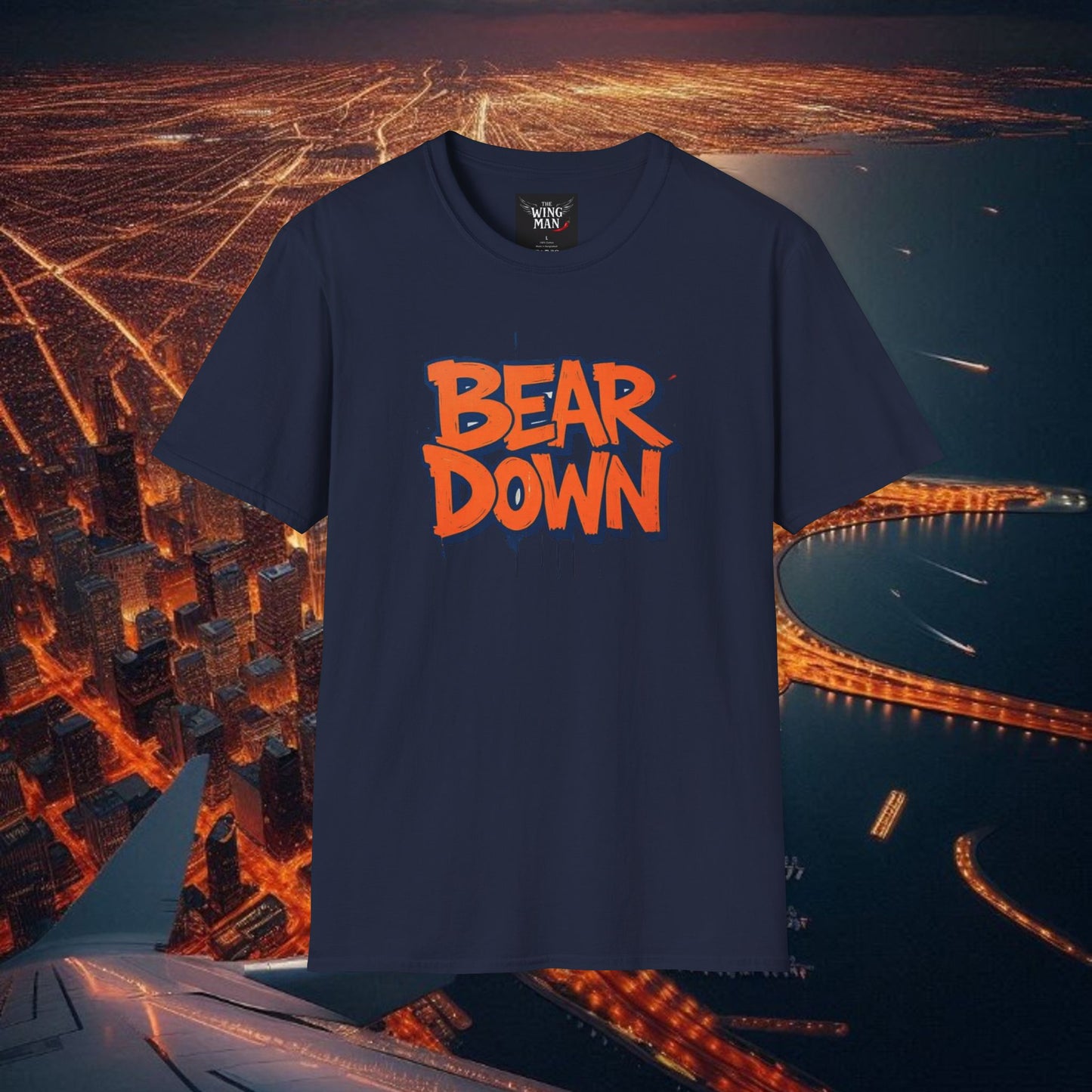 Bear Down Unisex Graphic T-Shirt - Bear Down Design, Casual Wear, Streetwear, Gift for Football Fans, Trendy Everyday Tee
