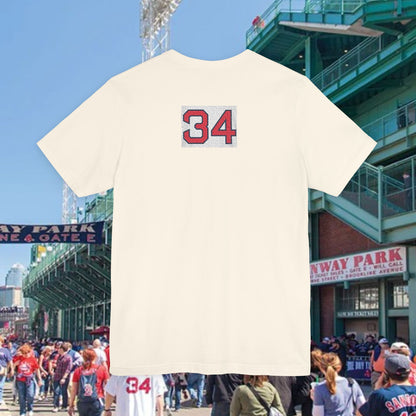 Baseball Stars Batter Silhouette T‑Shirt with Number 34 Back