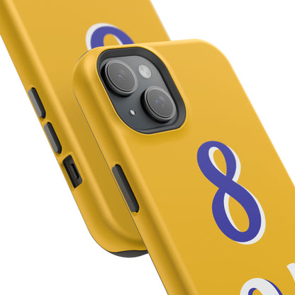 Vibrant Sports Phone Case, 8 24 Tribute, Impact-Resistant Case, Gift for Basketball Fans, Durable Phone Cover, Summer Vibe, Celebration