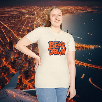 Bear Down Unisex Graphic T-Shirt - Bear Down Design, Casual Wear, Streetwear, Gift for Football Fans, Trendy Everyday Tee