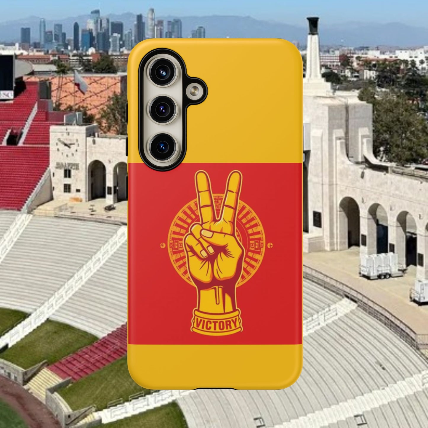 Victory Inspired Symbol Phone Case, Tough Phone Cover, Gift for Empowerment, Inspirational Tech Accessory, Unique Phone Protection