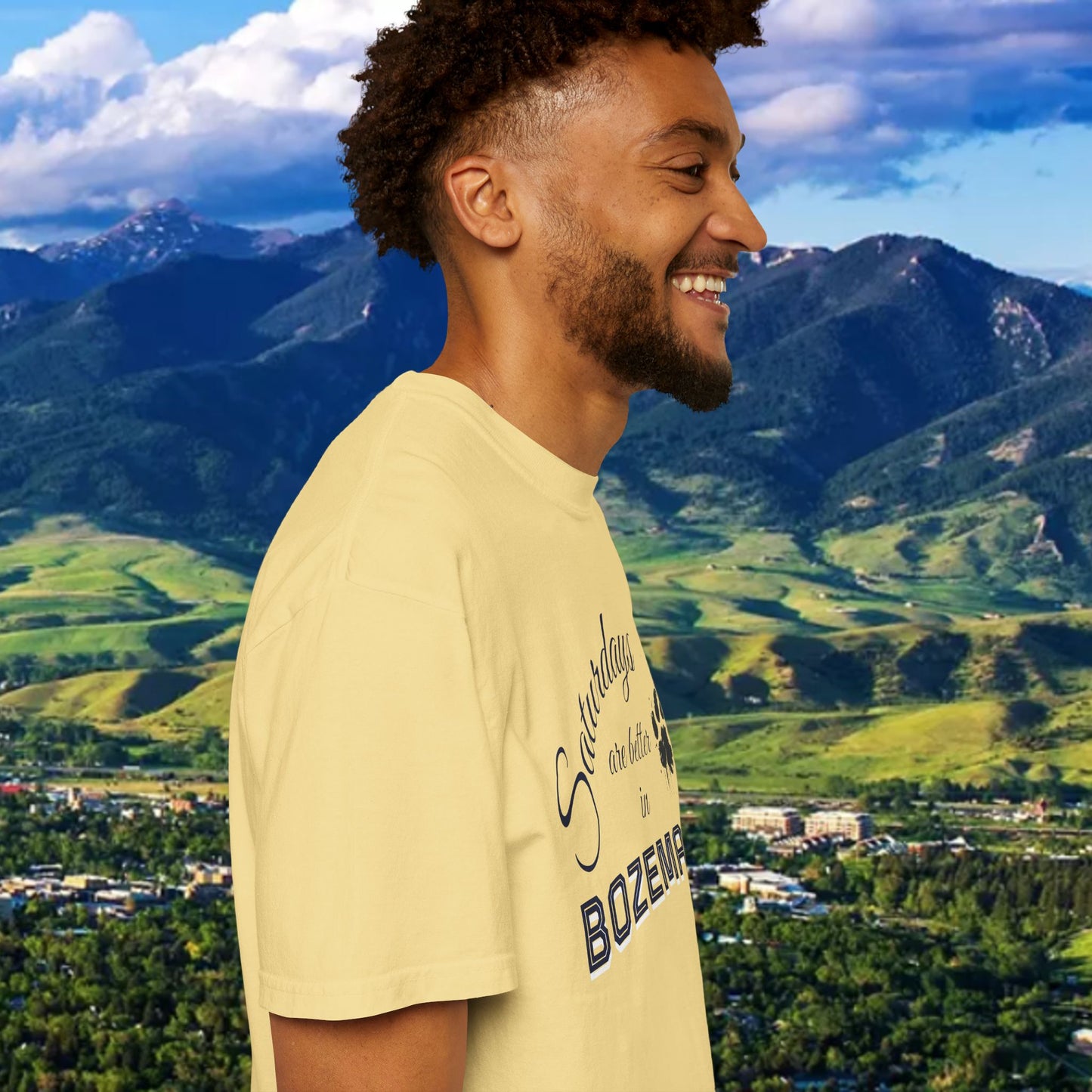 Bozeman Saturday T-shirt, Unisex Casual Tee, Weekend Vibes Shirt, Bozeman Gift, Summer Outing Apparel