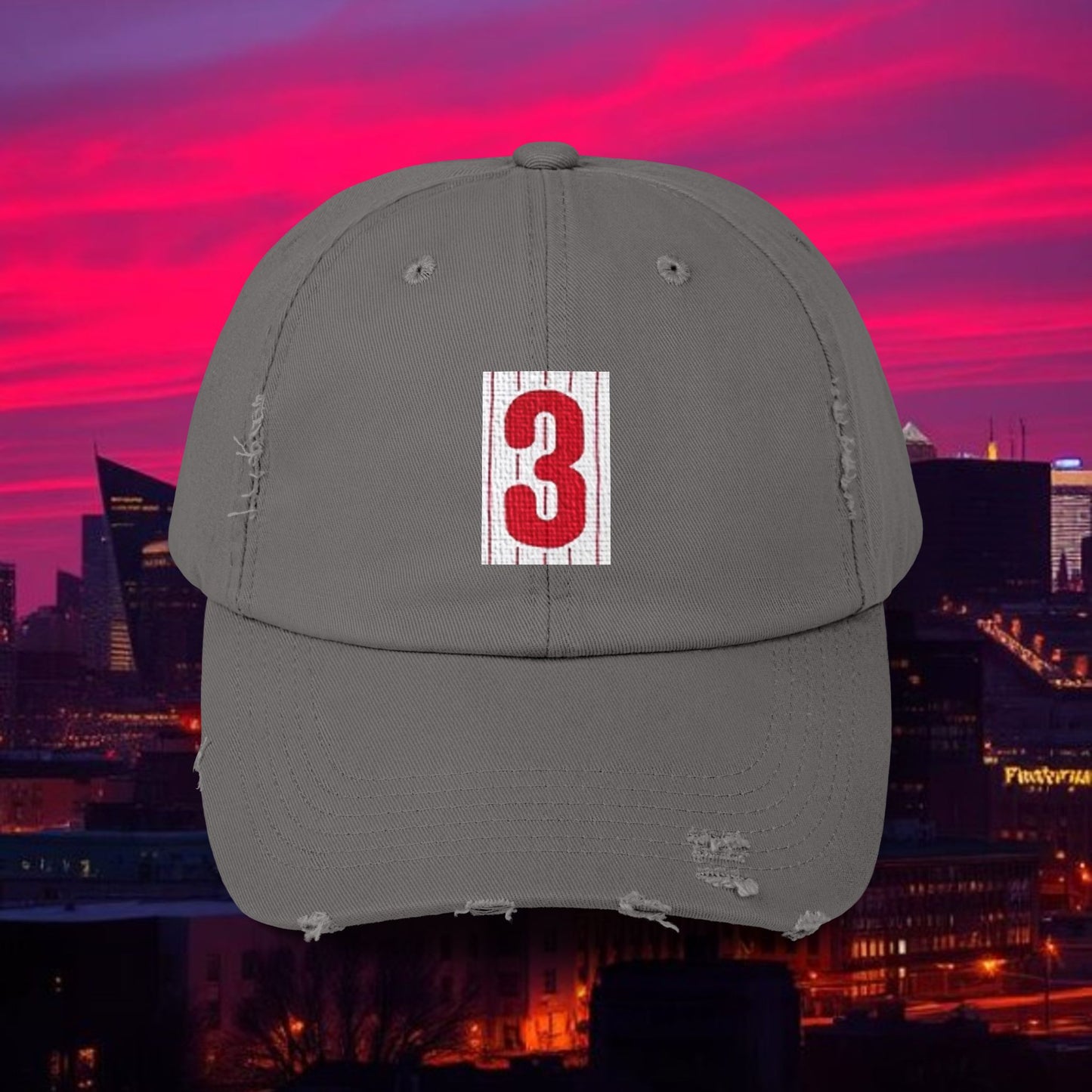 Baseball Stars #3 Distressed Baseball Cap, Vintage Style Hat, Casual Everyday Wear, Gift for Baseball Fans, Stylish Hat