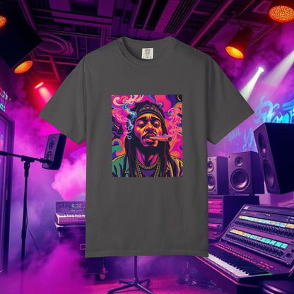 Vibrant Unisex Graphic Tee, Funky Smoke Art Shirt, Casual Streetwear, Gift for Music Lovers, Trendy Summer Top, Unique Festival Wear