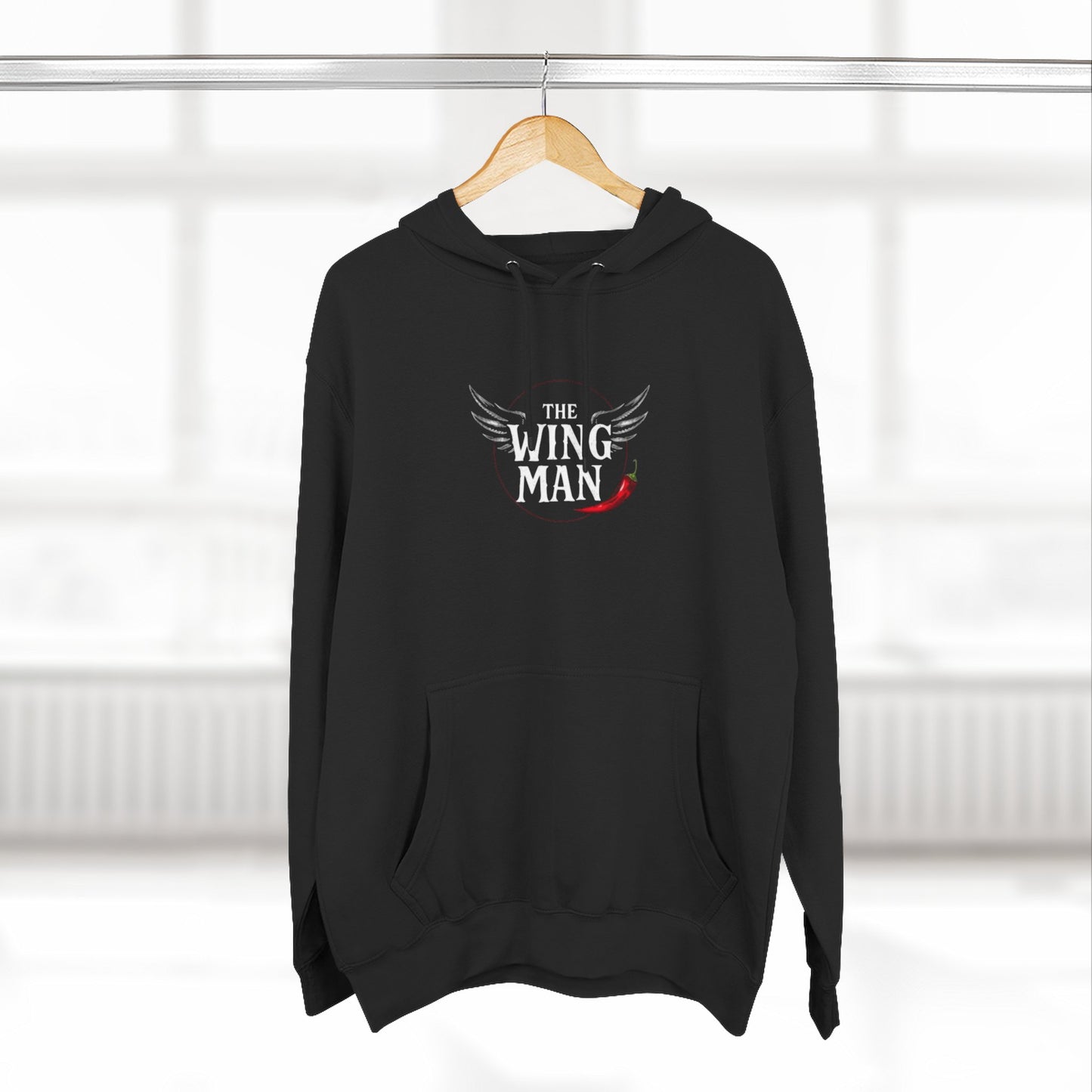 Wing Man Fleece Hoodie - Cozy Gift for Friends, Perfect for Birthdays, Casual Wear, Movie Nights, and Celebrations