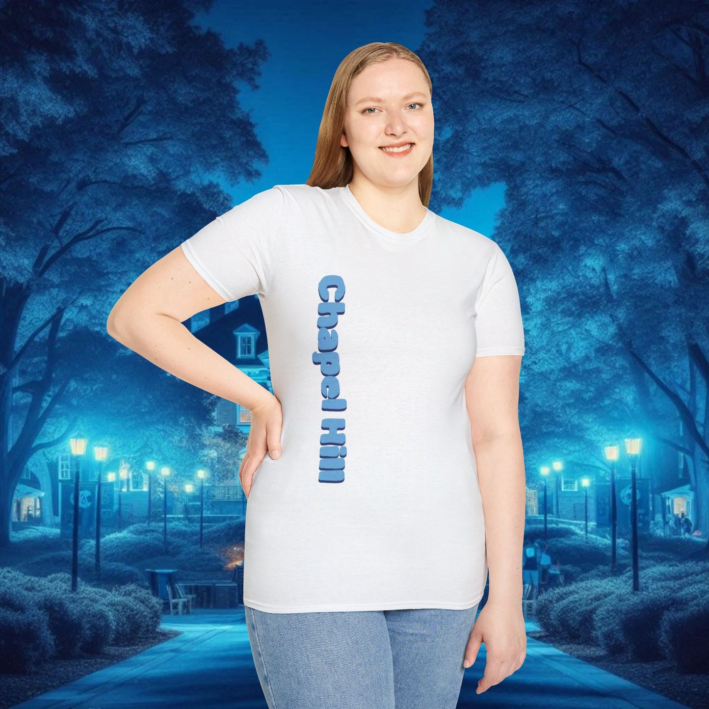 Chapel Hill 23 Unisex Softstyle T-Shirt - Casual Fan Tee, Sportswear, College Apparel, Gift for Graduates, Game Day Shirt