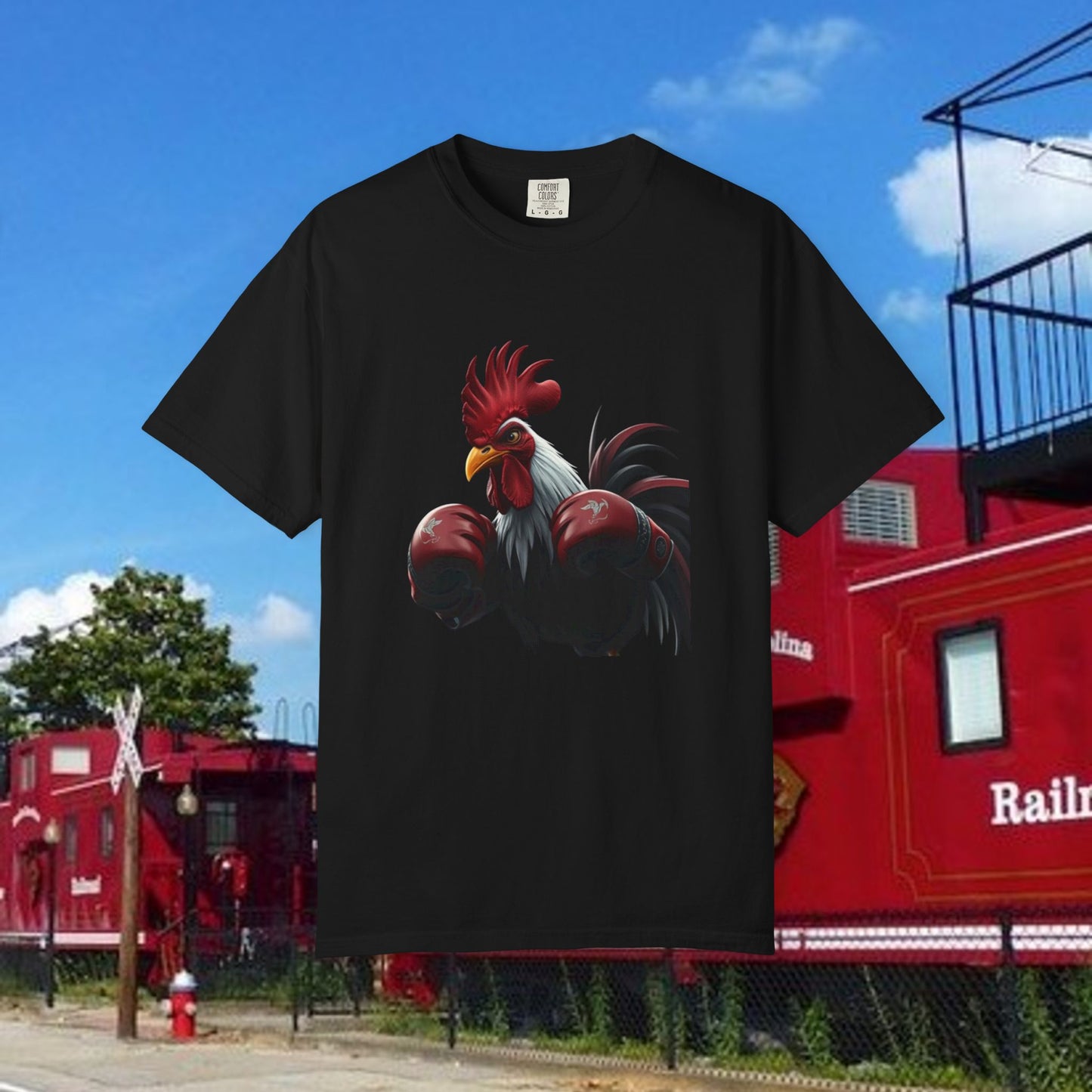 Vibrant Rooster Graphic Tee | Perfect Gift for Football Fans, Farmhouse Decor, Casual Wear, Birthday or Holiday