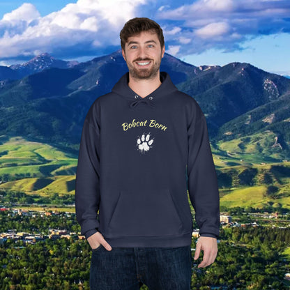 Bobcat Born Eco-Friendly Hoodie - Unisex, Casual Layer, Perfect for Students, Wildlife Lovers, College Spirit Wear, Gift Idea