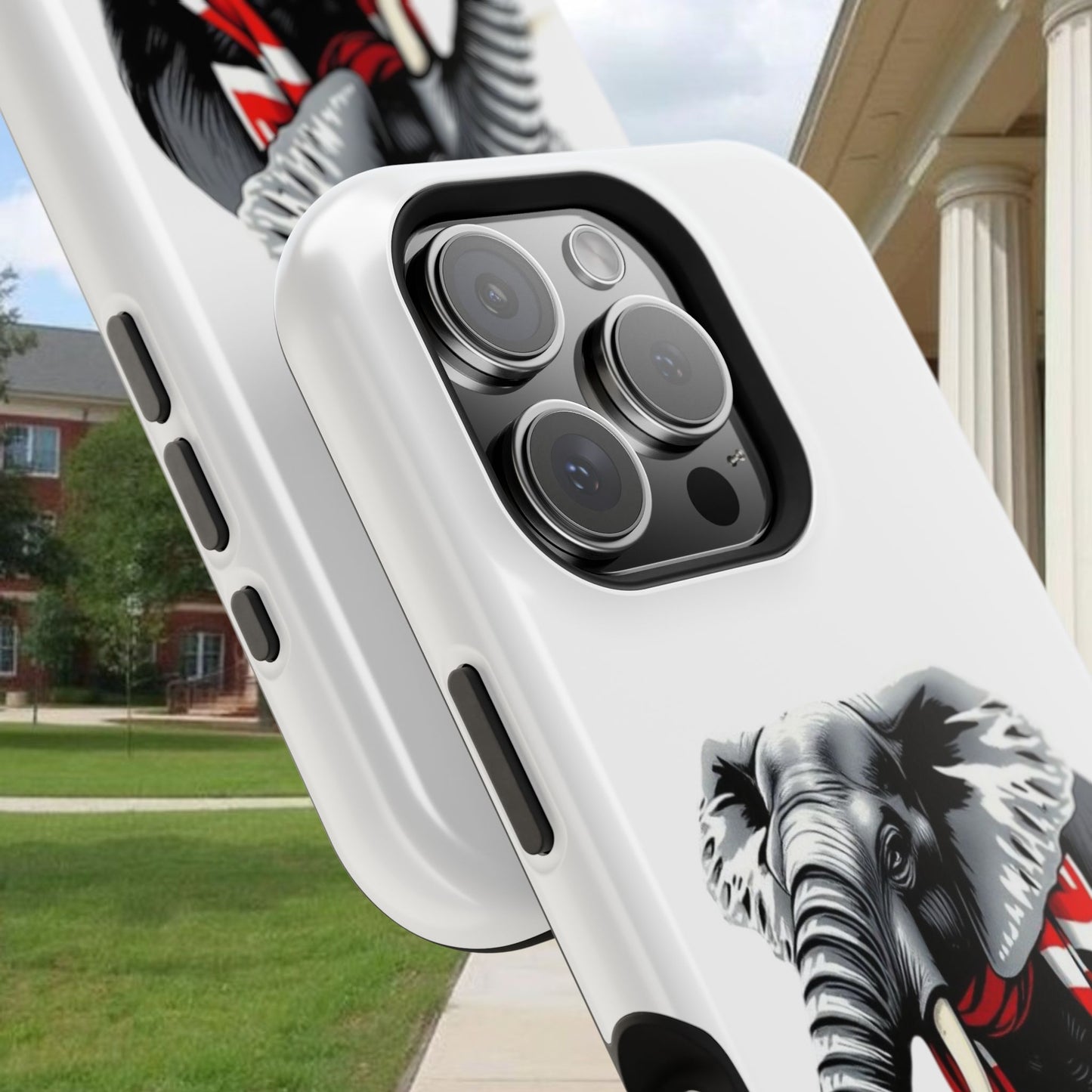 Vibrant Elephant Tough Cases - Unique Phone Case, Wildlife Lover Gift, Sports Team Accessory, Trendy Phone Cover, Fun Animal Design