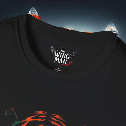 The Jungle Unisex Softstyle T-Shirt, Bengal Fan Zone, Casual Everyday Wear, Gift for Bengal Fans, Gameday Attire