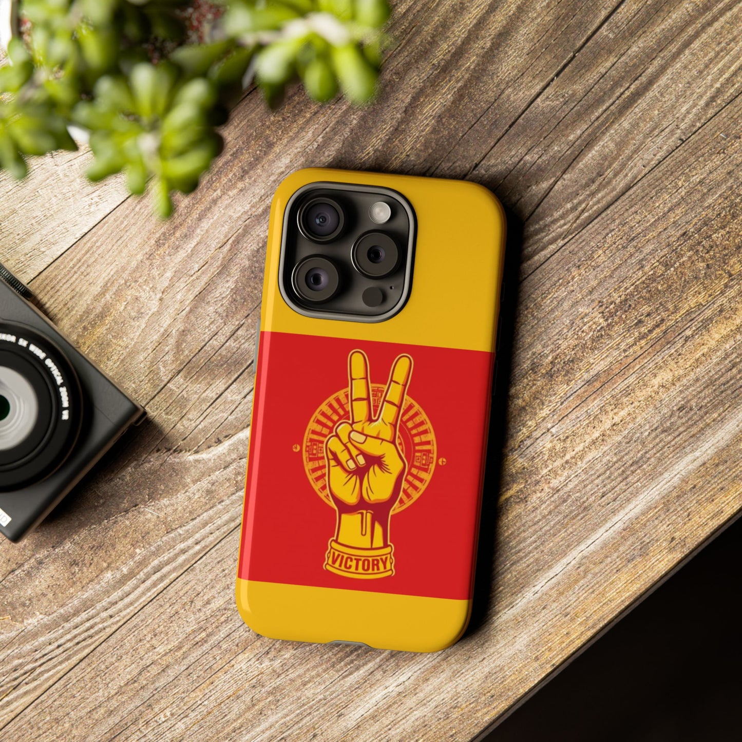 Victory Inspired Symbol Phone Case, Tough Phone Cover, Gift for Empowerment, Inspirational Tech Accessory, Unique Phone Protection