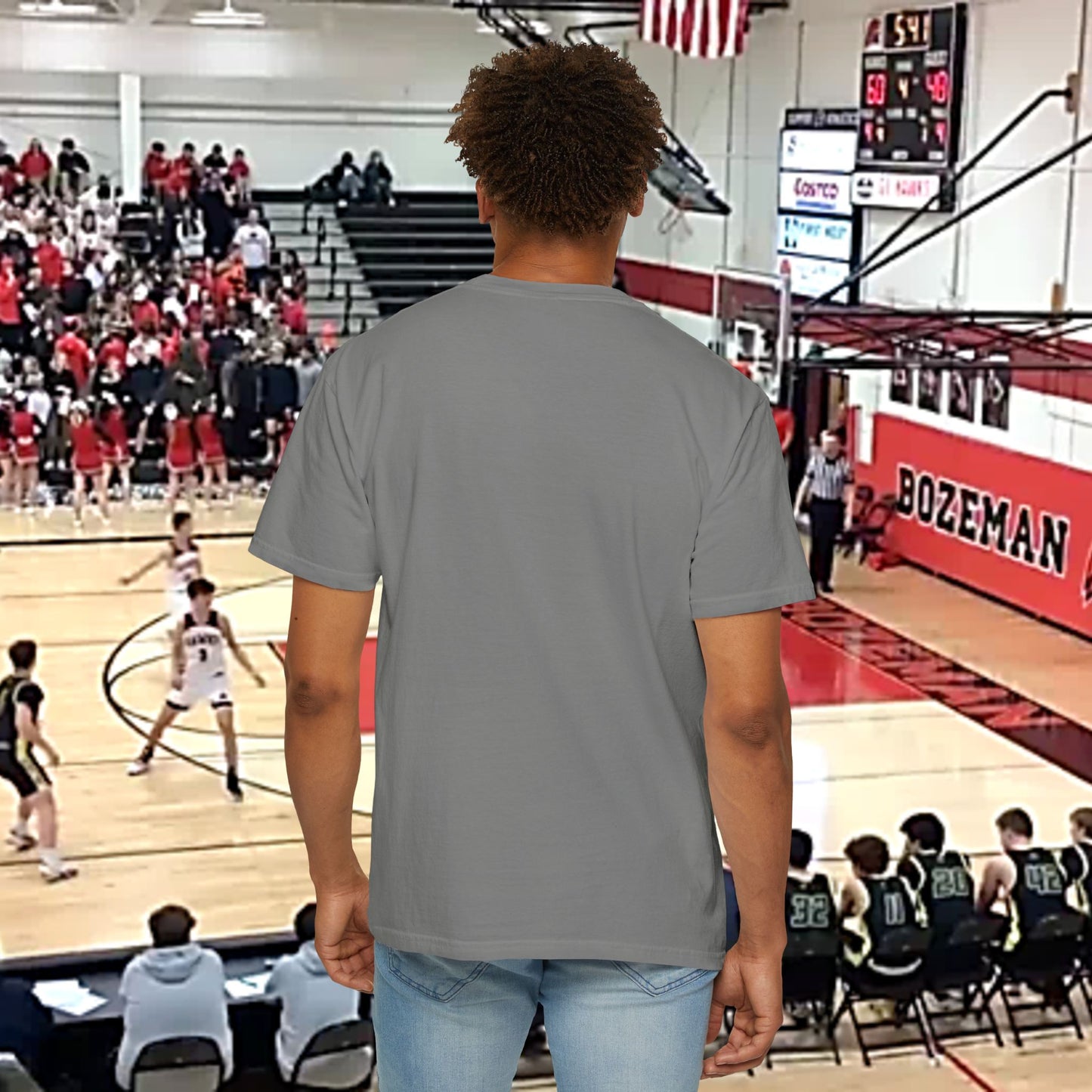 Bozeman Spirit Unisex Garment-Dyed T-Shirt, Athletic Wear, Fan Tee, Casual Style, Game Day Shirt, School Pride Apparel