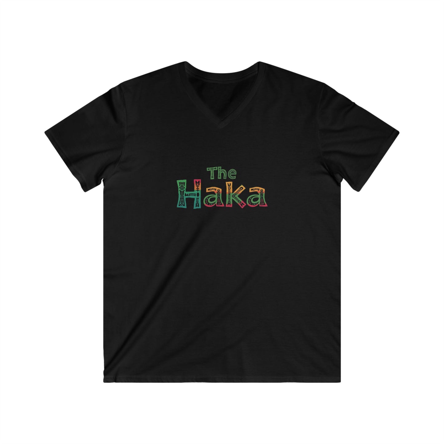 Hawaii Fan Haka Spirit Men's V-Neck Tee - Cultural Pride Top, Luau Outfit ,Tailgate Wear, Gameday Style, Unique Graphic Tee