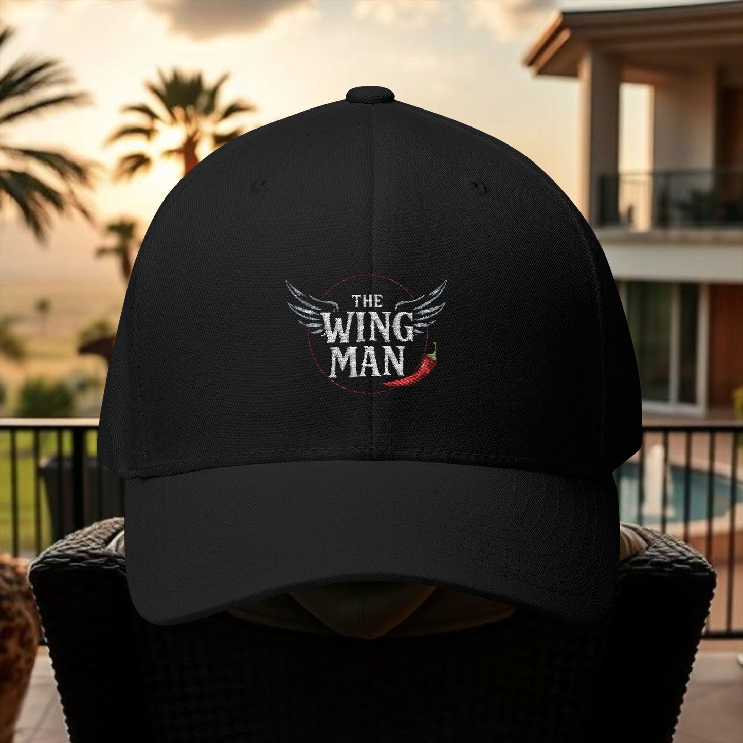 Wing Man Stylish Embroidered Cap, Wingman Gift Hat, Men's Casual Cap, Outdoor Activities Headwear, Unique Birthday Present