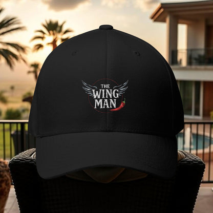 Wing Man Stylish Embroidered Cap, Wingman Gift Hat, Men's Casual Cap, Outdoor Activities Headwear, Unique Birthday Present