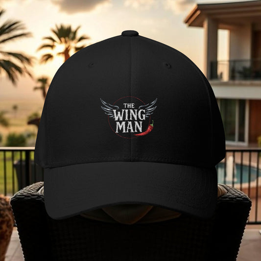 Wing Man Stylish Embroidered Cap, Wingman Gift Hat, Men's Casual Cap, Outdoor Activities Headwear, Unique Birthday Present